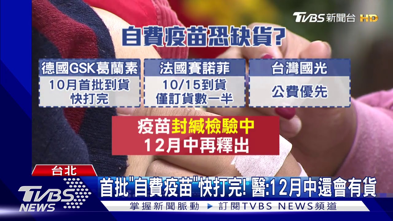 首批「自費疫苗」快打完！　醫：12月中還會有貨