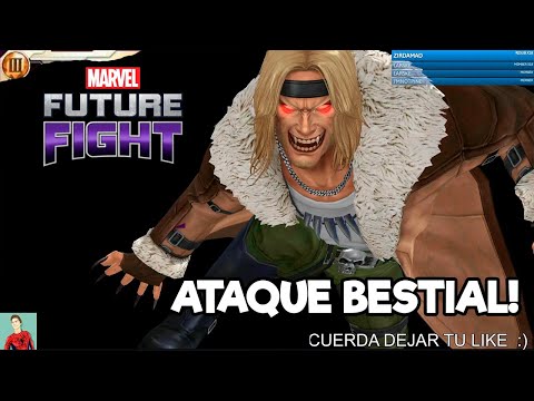 [Marvel Future Fight] DIENTES DE SABLE (SABERTOOTH) T3 + NUEVO UNIFORME (ULTIMATE) REVIEW