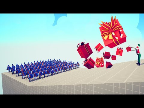 PRESENT ELF MULTIPLE GIFTS vs EVERY UNİT Part 1 | TABS - Totally Accurate Battle Simulator