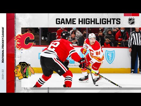 Flames @ Blackhawks 1/2/22 | NHL Highlights