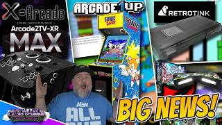 Arcade1Up Sonic The Hedgehog, X-Arcade 2TV-XR Max, Wonderland Amusements Apron Light, Retrotink 6XCE