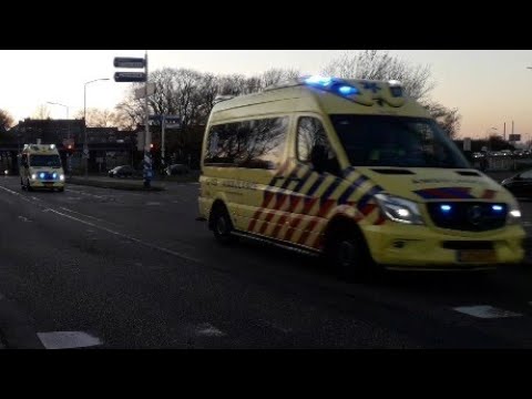 Spoedretoer 2X ambulance vanaf reanimatie in IJmuiden