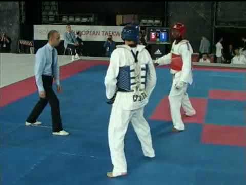 European Taekwondo Championships 2008 Rome Male -78 kg Croatia vs France Round 2
