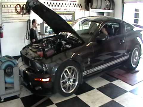 Rowdy's Shelby GT500 1st Dyno Pull @ 15lbs boost