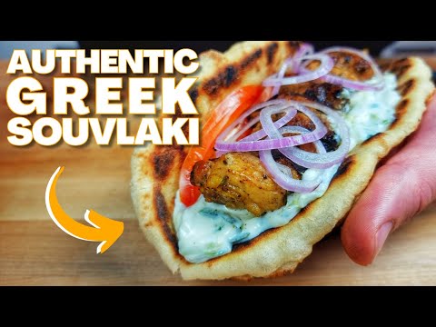 Souvlaki de frango grego | Perfeito para churrasco