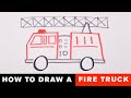 How To Draw A Fire Truck - Easy Kid's Drawing Lesson