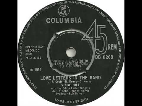 UK New Entry 1967 (236) Vince Hill - Love Letters In The Sand