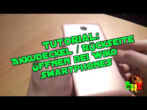 Opening the battery cover / back of Wiko smartphones - Tutorial