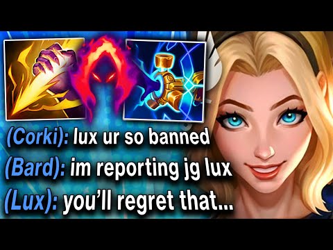 My whole team reported me for picking Lux Jungle... so I had to teach them a lesson