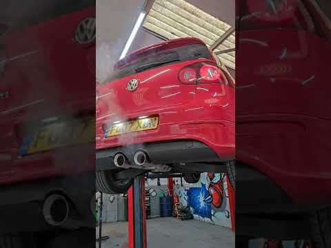 VW GOLF GTI 2.0 T DECATED AND HAS A R32 GOLF PERFORMANCE EXHAUST FITTED TO IT