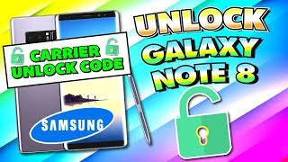 How To UNLOCK Samsung Galaxy Note 8 - (Carrier/Network Unlock) Unlock Code