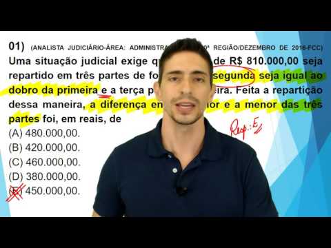 Comentários à prova de Raciocínio Lógico Matemático - TRT 20ª Região - Cargos de nível superior