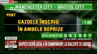 UPZ: Meciul zilei, Man. City – Bristol » Pont simplu, pe goluri