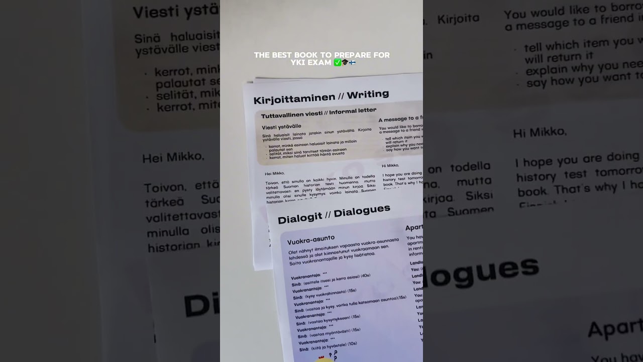 YKI MESTARI workbook🐥  - 240 pages of material for YKI🎓 #finnishlanguage #finnish