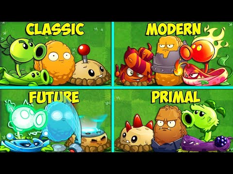 Random 4 Team Plants Battlez - WHo WIll Win? - PvZ 2 Team Plant vs Team Plant