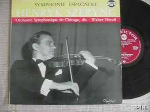 Henryk Szeryng Plays Lalo Movement 1