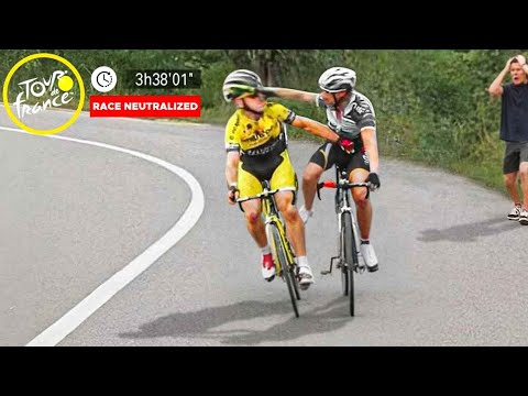 Cyclists Messing Up But It Gets Increasingly Dumber...