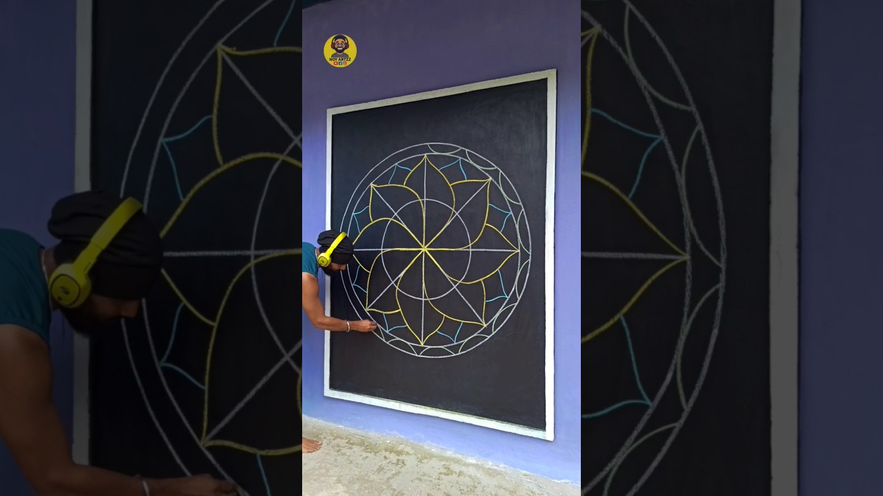 Onam pookalam design part 14