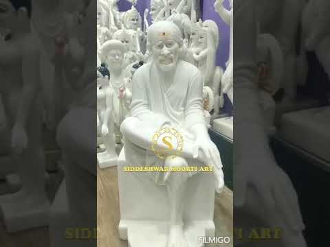 Pure White Marble Shirdi Sai Baba Statue