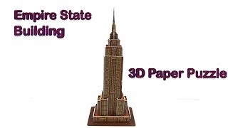 DIY Miniature Empire State Building ~ 3D Paper Puzzle