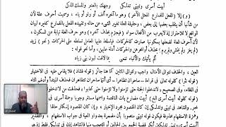 صورة شرح الفاكهي للقطر (29) الفعل المضارع المعتل الآخر