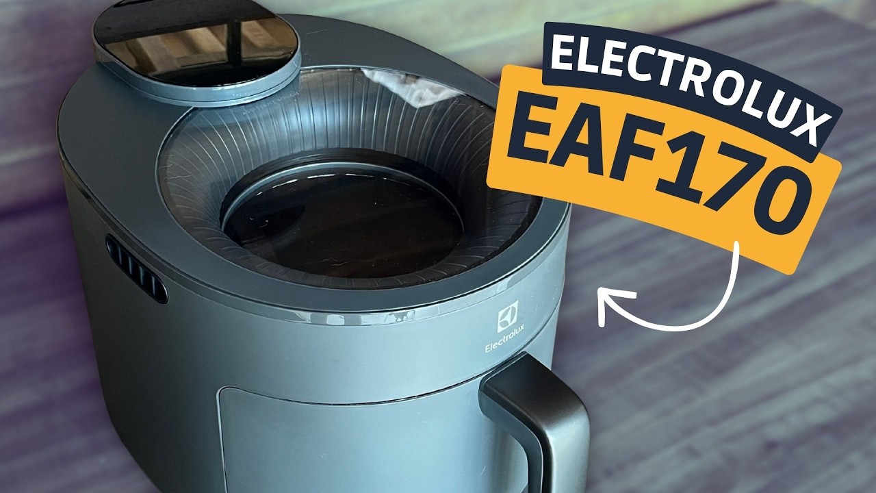 Miniatura da avaliação em vídeo de Fritadeira Elétrica Electrolux EAF170 5.1L Digital 1500W Cinza 220V