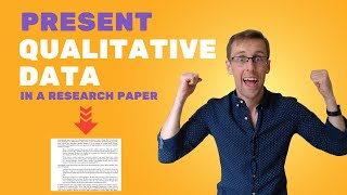 How To Present Qualitative Data In Research Papers