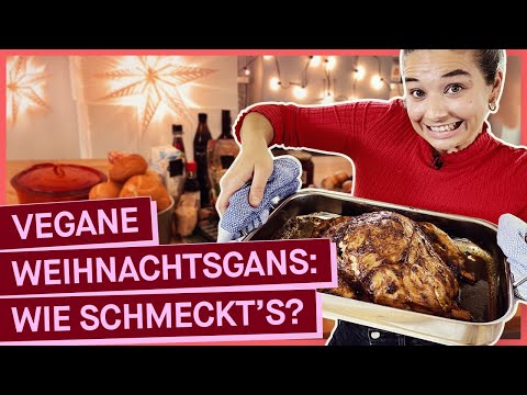 Vegane Weihnachtsgans: Wie schwer ist die Zubereitung? Und überzeugt sie Bratenprofis?