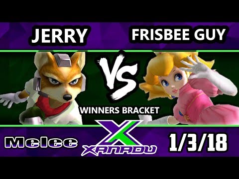 S@X 235 Melee - Jerry (Fox) Vs. Frisbee Guy (Peach) - Smash Melee Winners Bracket - SSBM