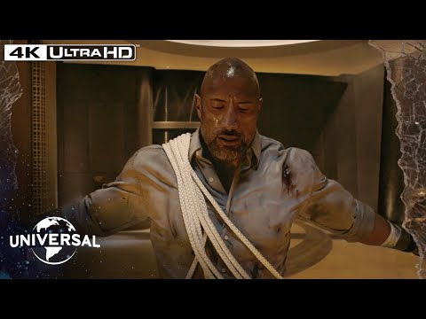 Skyscraper | Dwayne Johnson Hangs For Dear Life in 4K HDR