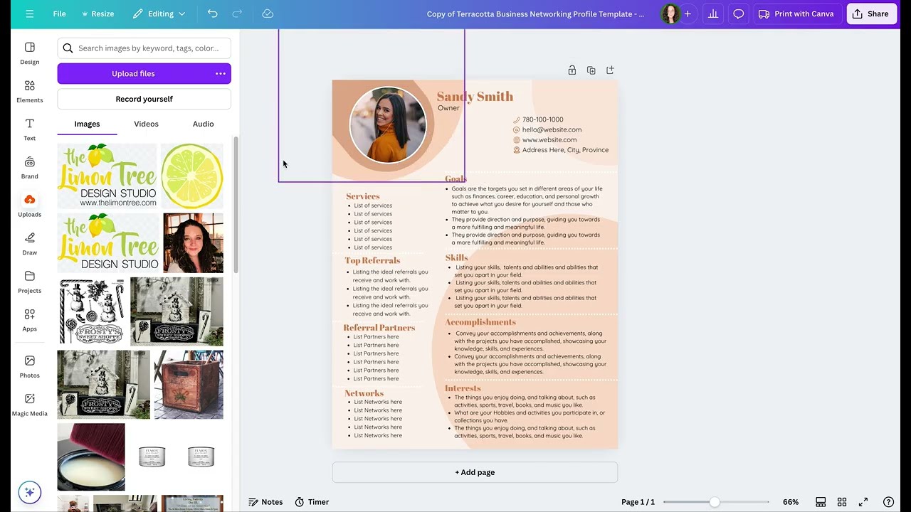 How to customize a Canva Template to Your Brand