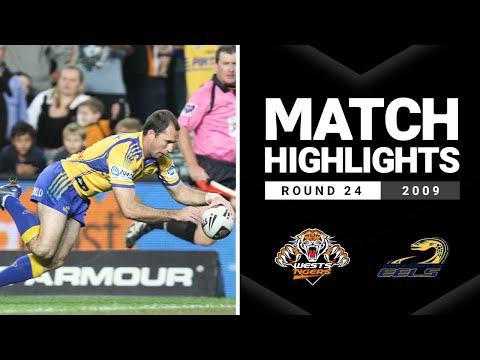 NRL Highlights | Tigers v Eels Round 24, 2009 | Classic Match Highlights