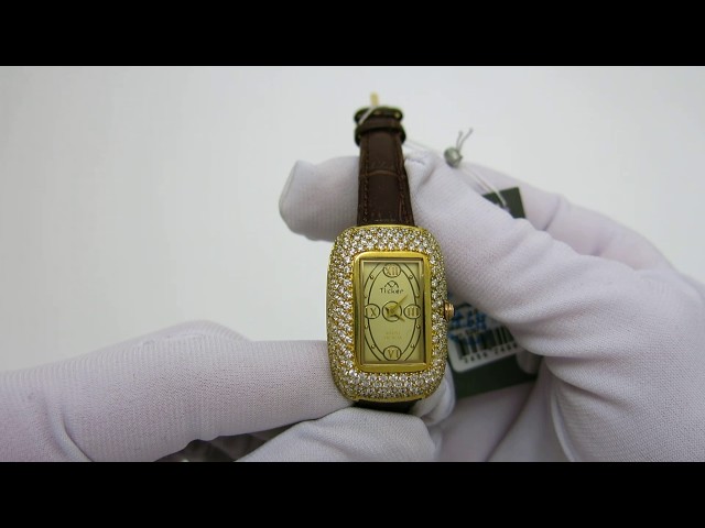 Жіночий срібний годинник з позолотою жчх4 Відео огляд