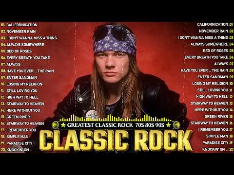 ACDC, Queen, Bon Jovi, Scorpions, Aerosmith, Nirvana,U2, Guns N Roses🔥Classic Rock Songs 70s 80s 90
