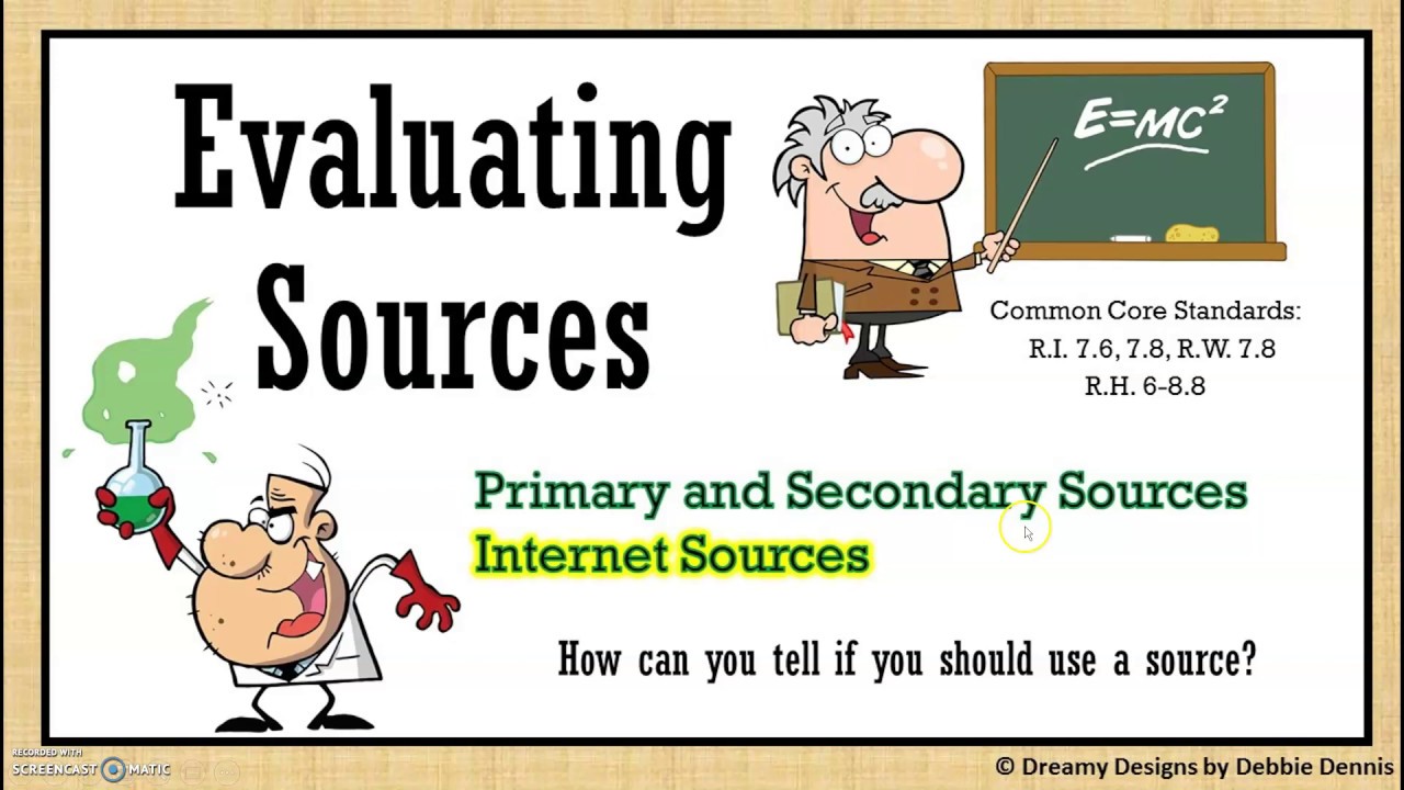 Evaluating Sources PowerPoint