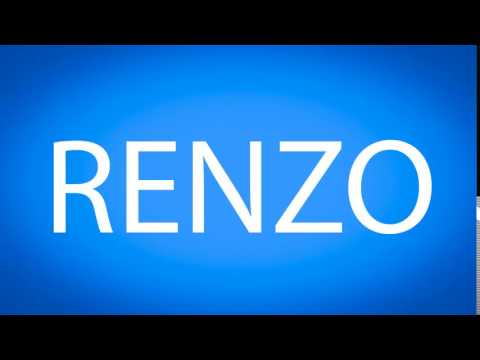 How to pronounce RENZO