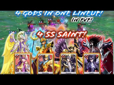 Saint Seiya: Awakening - 4 SS Gods Saint in One Lineup! All SS Test at PvP Galactic Duel!