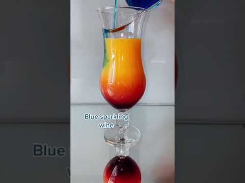Rainbow Cocktail #Shorts #drink #cocktail #rainbow