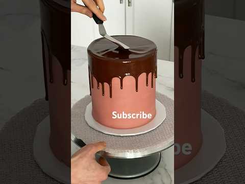 Birthday cake 🎂#how to make chocolate cake drip#shorts #trending #video