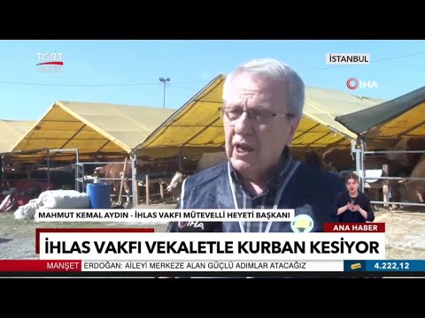 İhlas Vakfı Başkanı TGRT Ana Haberde Konuştu: "Kurban Allah Rızası için Kesilmeli"