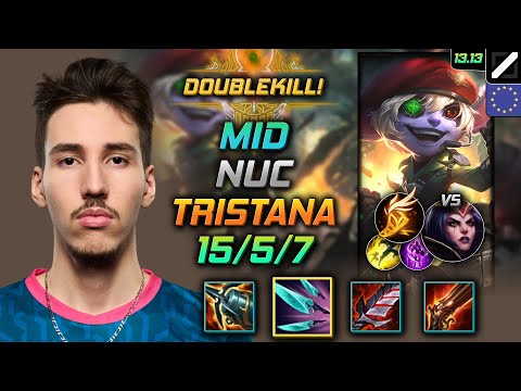 Tristana Mid Build Nuc Navori Quickblades Fleet Footwork - LOL EUW GrandMaster Patch 13.13