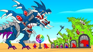 Team KONG & GODZILLA ZOMBIE, SHARKZILLA vs ALIEN DINOSAURS : Back from the Dead SECRET - FUNNY