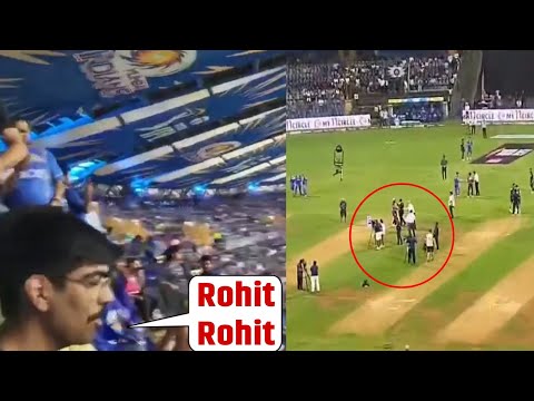 Wankhede Crowd booed Hardik Pandya with Loud Rohit Rohit chants MI vs RR match