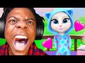 IShowSpeed Plays Talking Angela Down BAD