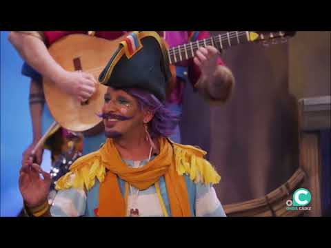 Comparsa Los colgaos. Semifinales. Pasodoble No se fueron nunca de aquí.