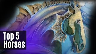 5 Amazing Horse Resin and Alcohol Ink Art