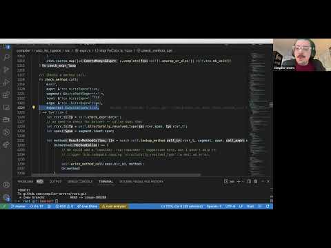 Rustc explore session: @compiler-errors session: method selection