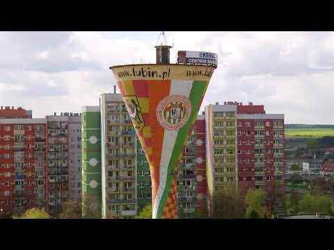 LUBIN. Z pucharem na dachu miasta