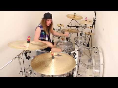 Drum Freestyle Mash-Up 22 - 32nd Note Linear Crossover Chopping, Double Pedal Grooving