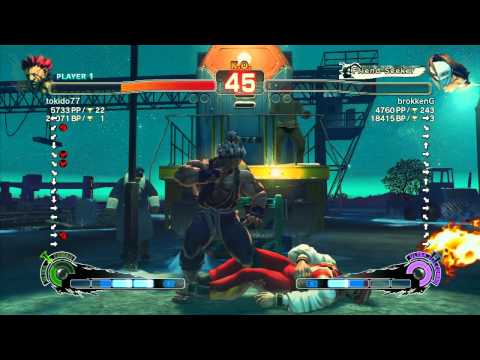 SSF4 AE 2012: Tokido (Akuma) vs brokkenG (Claw) - Xbox Live Ranked Match
